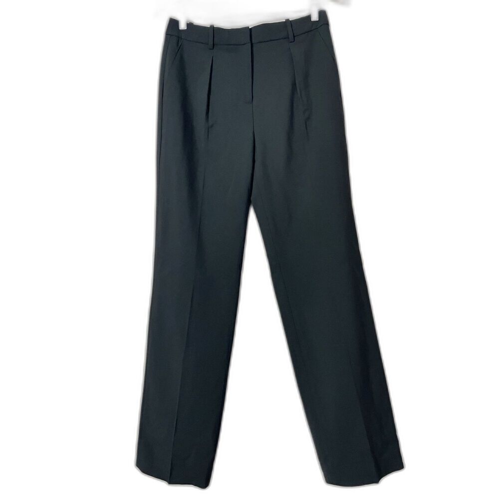 J Crew Portia Pant Italian Stretch Wool Tollegno 1900 Trouser NWT Sz 4 Black